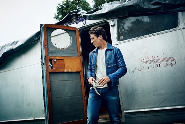 Gambar Foto Miles Teller di Majalah Flaunt Edisi Mei 2015