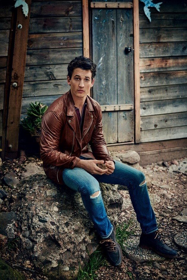 Gambar Foto Miles Teller di Majalah Flaunt Edisi Mei 2015