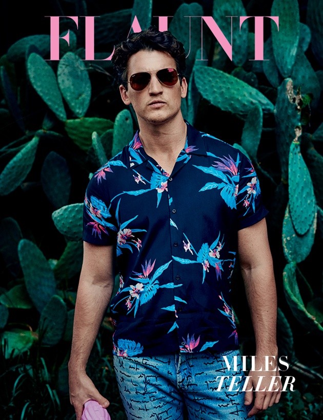 Gambar Foto Miles Teller di Majalah Flaunt Edisi Mei 2015
