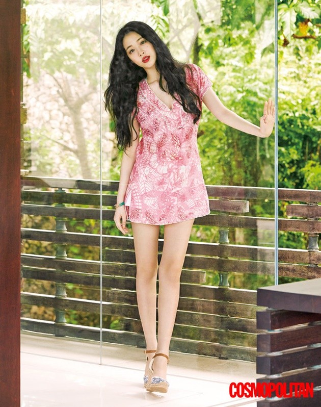 Gambar Foto Sulli di Majalah Cosmopolitan Edisi Juni 2015