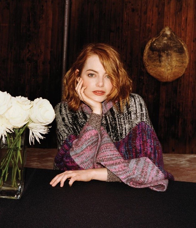 Gambar Foto Emma Stone di The Wall Street Journal Edisi Juni 2015