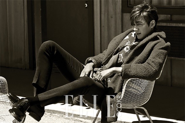 Gambar Foto Lee Min Ho di Majalah Elle Korea Edisi September 2015