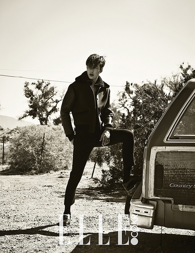 Gambar Foto Lee Min Ho di Majalah Elle Korea Edisi September 2015