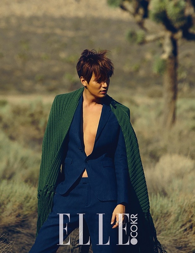 Gambar Foto Lee Min Ho di Majalah Elle Korea Edisi September 2015