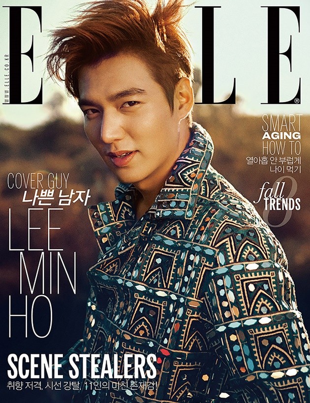 Gambar Foto Lee Min Ho di Sampul Majalah Elle Korea Edisi September 2015