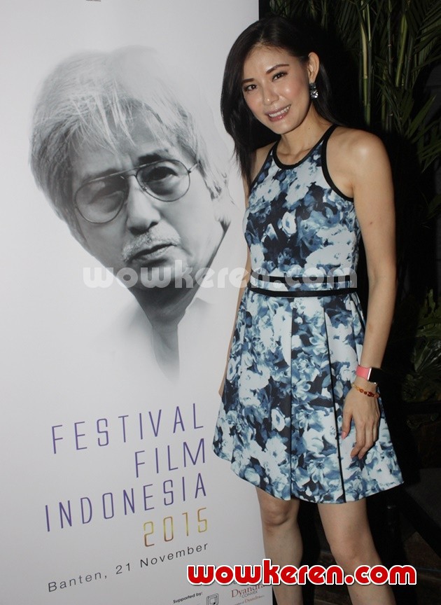 Gambar Foto Olga Lydia di Media Gathering Festival Film Indonesia 2015