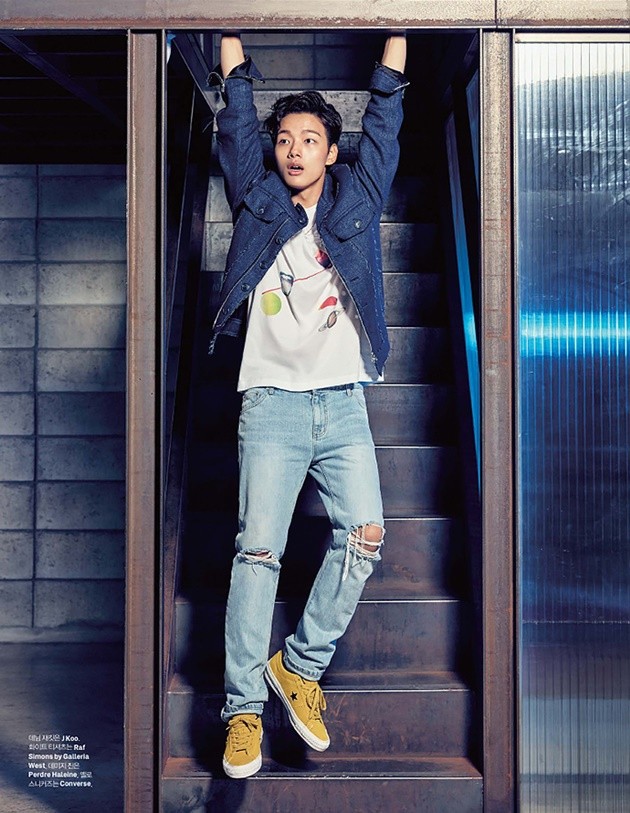 Gambar Foto Yeo Jin Goo di Majalah Elle Korea September 2015