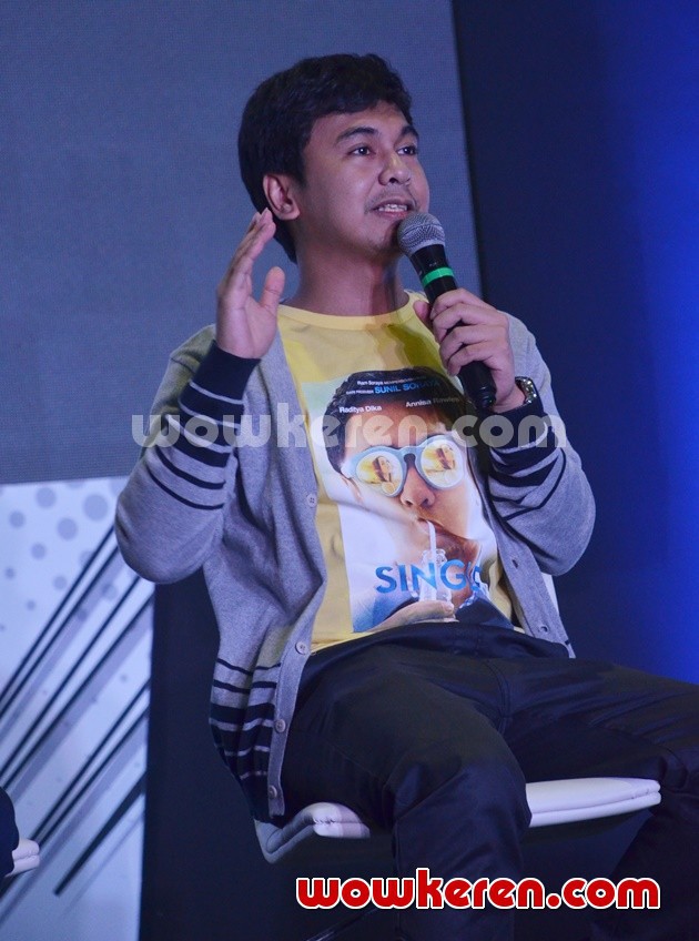 Gambar Foto Raditya Dika Presentasi Film 'Single' di Comic Con 2015 Hari Kedua