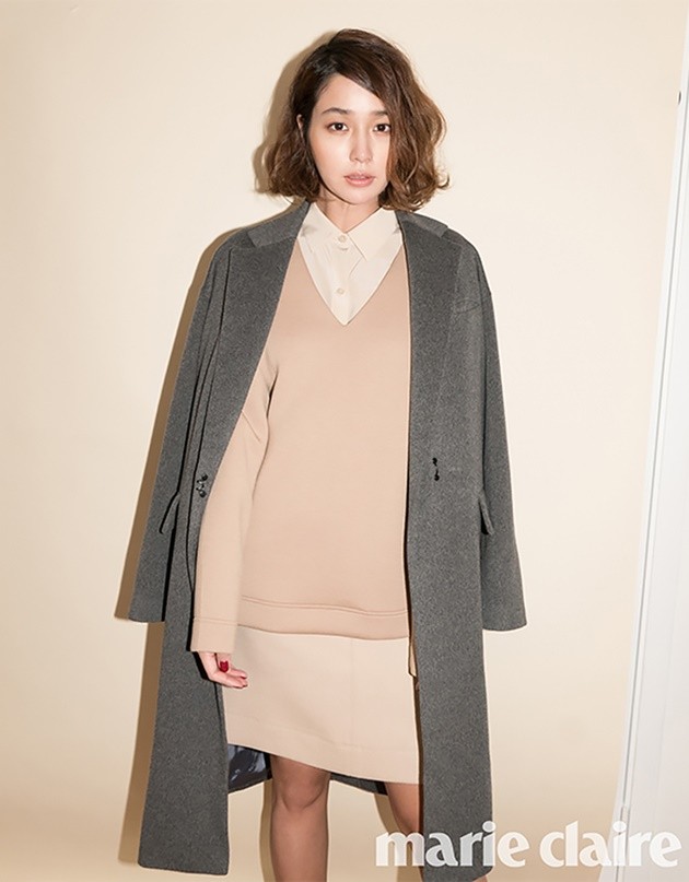 Gambar Foto Lee Min Jung di Majalah Marie Claire Korea Edisi Oktober 2015