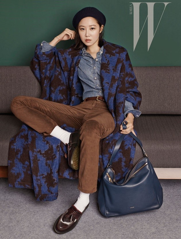 Gambar Foto Gong Hyo Jin di Majalah W Edisi Oktober 2015