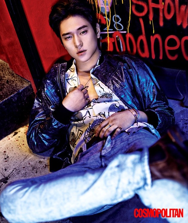 Gambar Foto Go Kyung Pyo di di Majalah Cosmopolitan Edisi September 2015