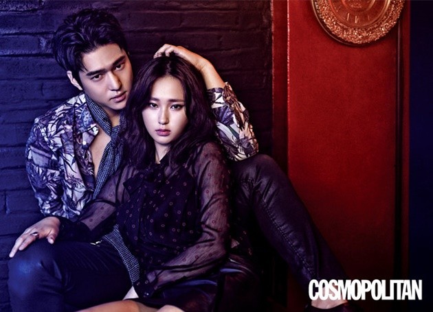 Gambar Foto Go Kyung Pyo dan Ryu Hye Young di di Majalah Cosmopolitan Edisi September 2015