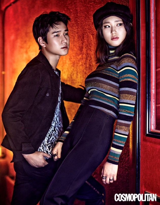 Gambar Foto Go Kyung Pyo dan Ryu Hye Young di di Majalah Cosmopolitan Edisi September 2015