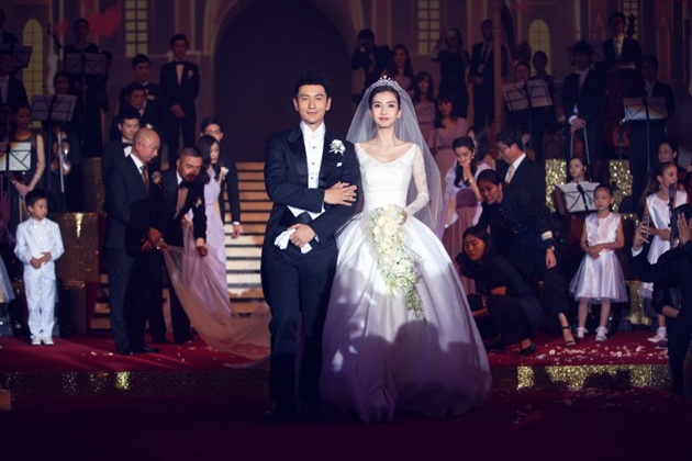 Gambar Foto Acara Resepsi Pernikahan Huang Xiaoming dan Angelababy