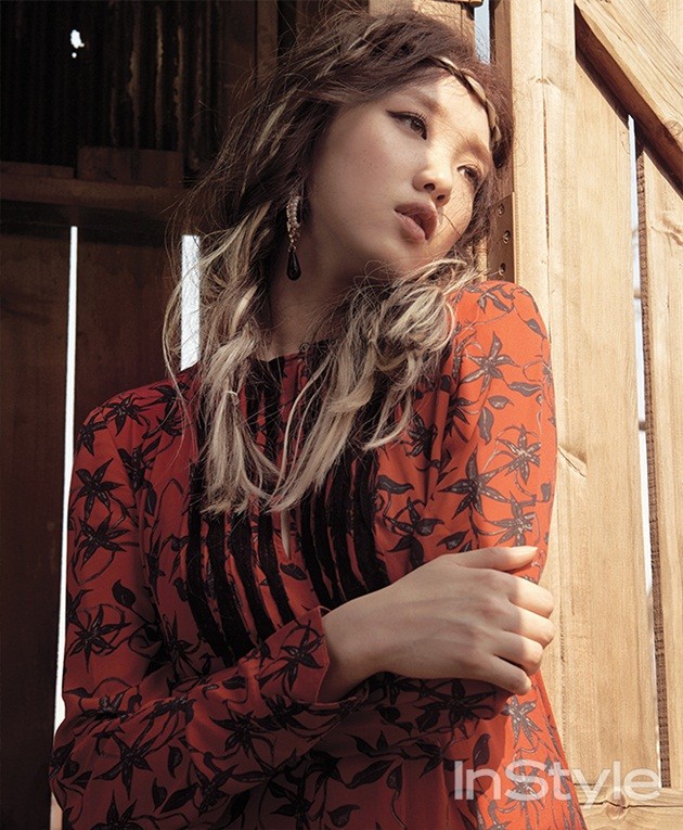 Gambar Foto Lee Sung Kyung di Majalah InStyle Edisi Agustus 2015