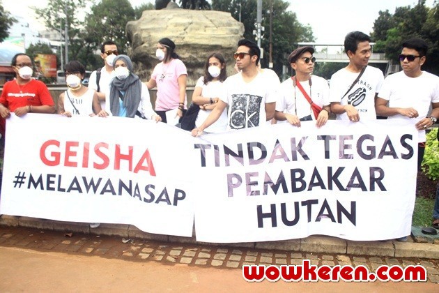 Gambar Foto Aksi Solidaritas 'Melawan Asap' Diadakan oleh Artis dan Musisi