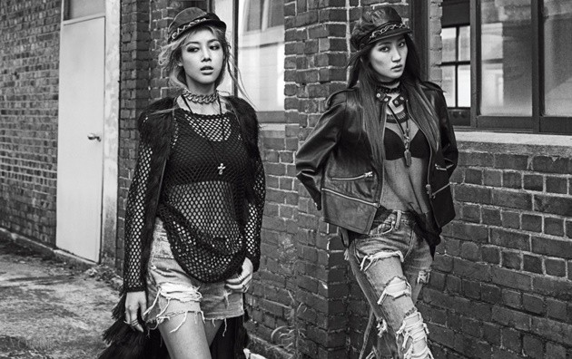 Gambar Foto Yubin dan Yeeun Wonder Girls di Majalah Vogue Edisi September 2015