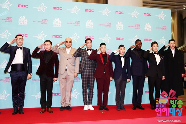 Gambar Foto Member Acara 'Real Man' di Red Carpet MBC Entertainment Awards 2015
