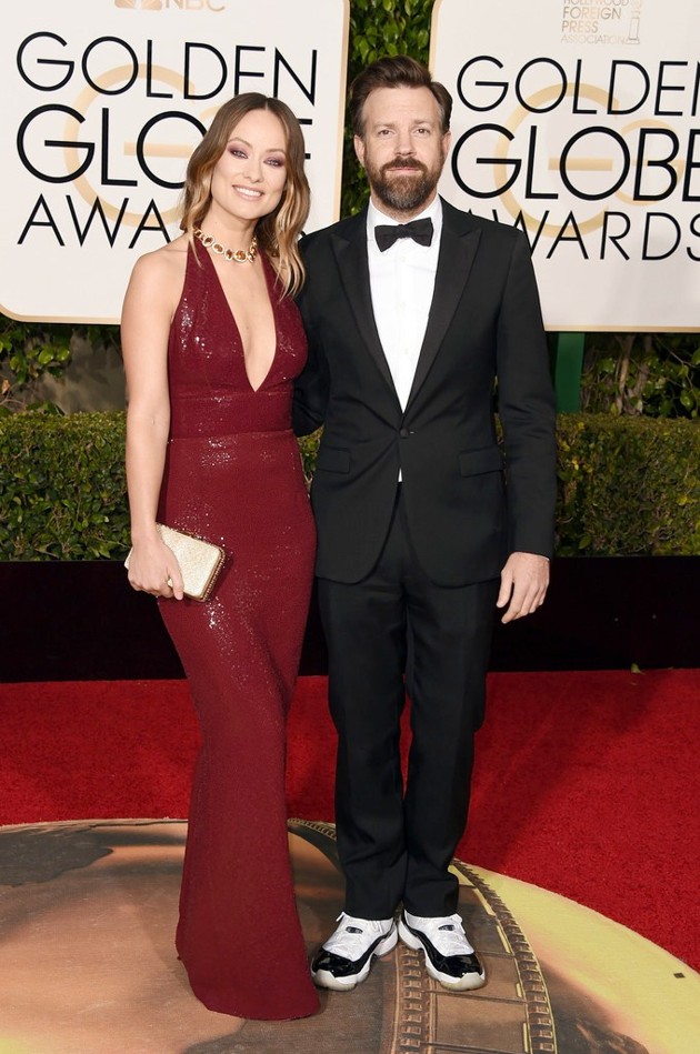 Gambar Foto Olivia Wilde di Red Carpet Golden Globes Awards 2016