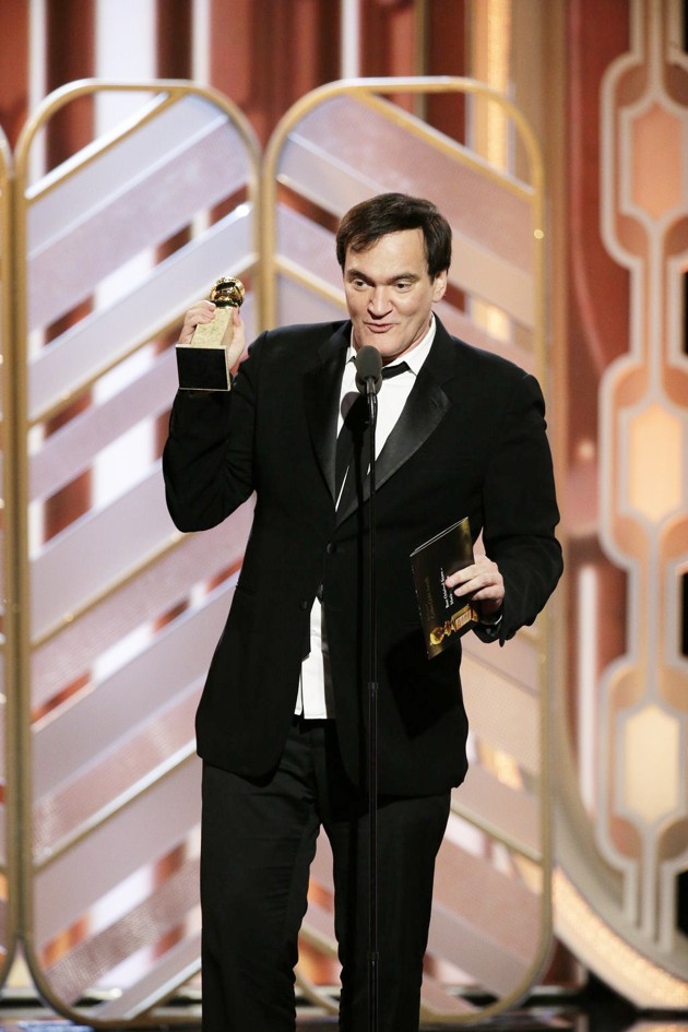 Gambar Foto Quentin Tarantino Raih Piala Best Original Score