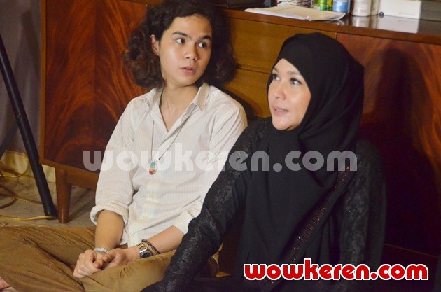 Gambar Foto Dul Jaelani dan Maia Estianty Ditemui Usai Pengajian