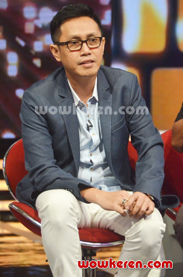 Gambar Foto Eko Patrio di Jumpa Pers Acara 'Super Family 100'
