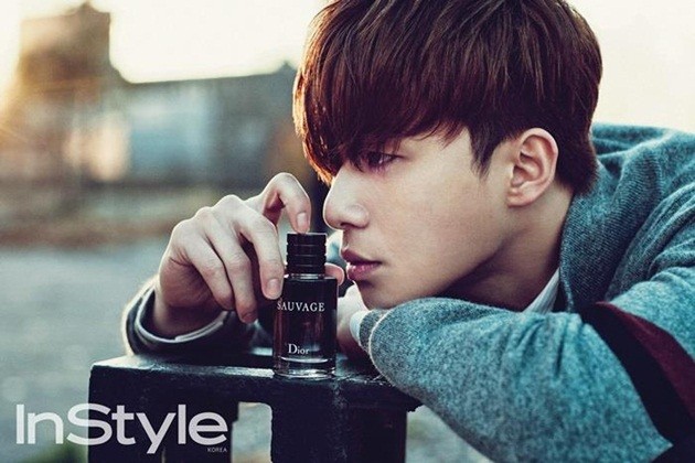 Gambar Foto Park Seo Joon di Majalah InStyle Edisi Januari 2016