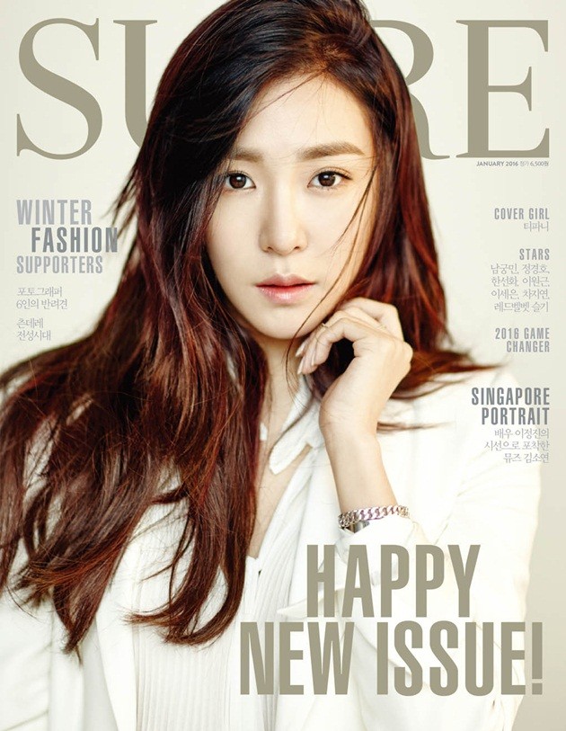Gambar Foto Tiffany Girls' Generation di Majalah Sure Edisi Januari 2016