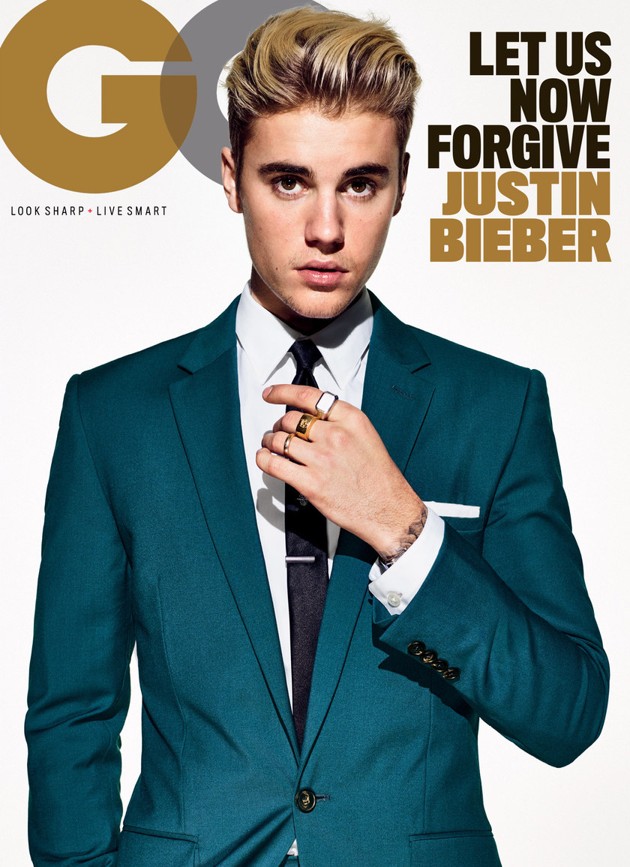 Gambar Foto Justin Bieber Keren di Cover Majalah GQ Edisi Maret 2016
