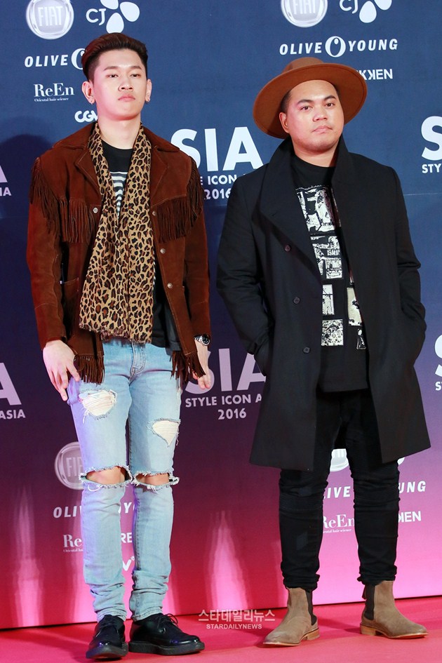 Gambar Foto Crush dan Jeff Bernat di Pink Carpet Style Icon Asia 2016