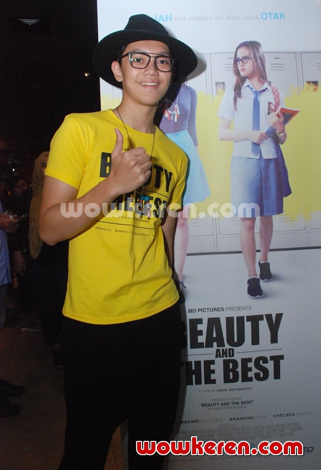 Gambar Foto Brandon Nicholas Salim di Premier Film 'Beauty and The Best'