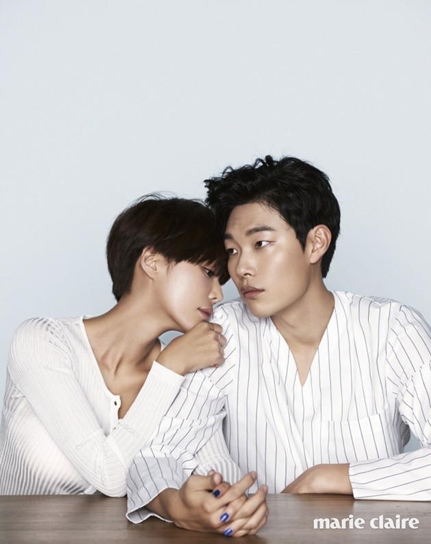 Gambar Foto Hwang Jung Eum dan Ryu Jun Yeol di Majalah Marie Claire Edisi Mei 2016
