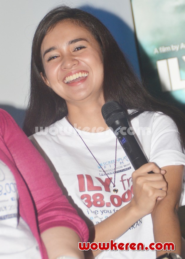 Gambar Foto Michelle Zudith di Jumpa Pers Film 'I Love You from 38000 Ft'