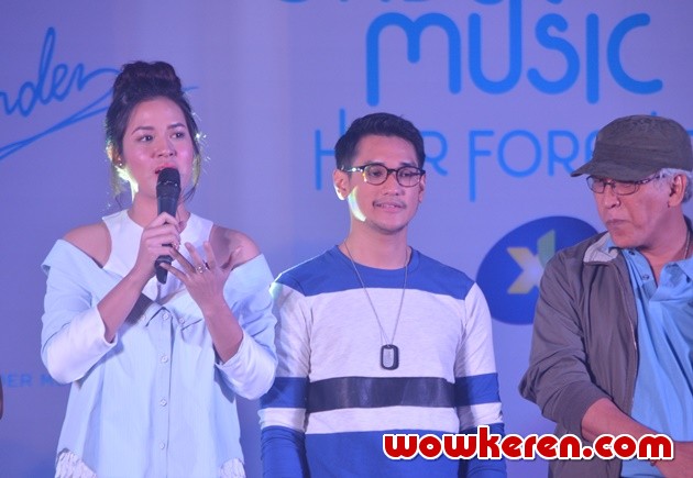 Gambar Foto Raisa dan Afgan di Peluncuran Aplikasi Yonder Music