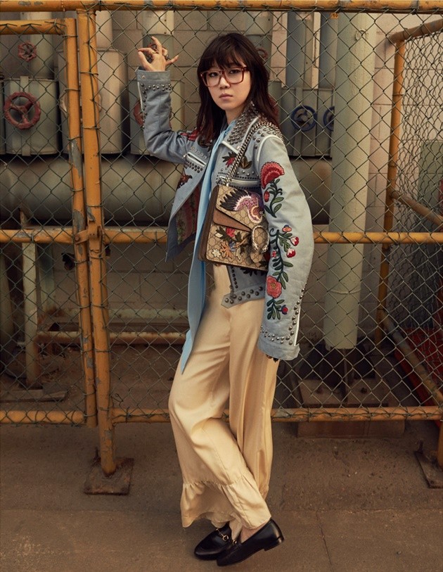 Gambar Foto Gong Hyo Jin di Majalah Elle Edisi April 2016