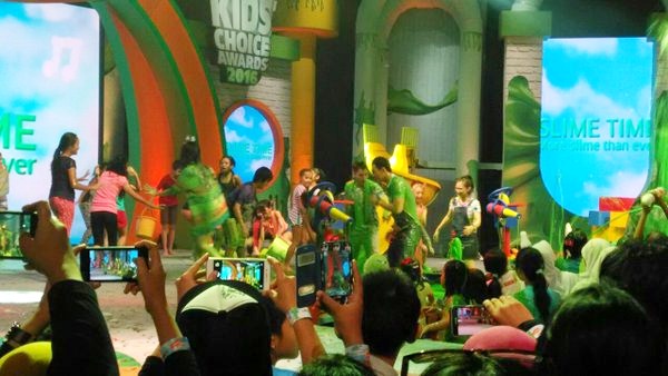 Gambar Foto Keseruan Pesta Slime di Indonesia Kids' Choice Awards 2016