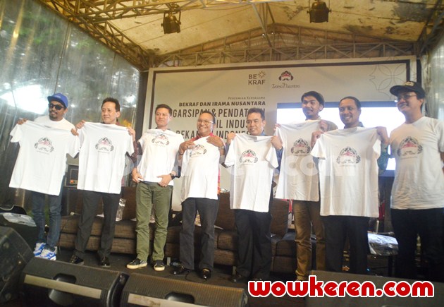 Gambar Foto Glenn Fredly Saat Peresmian Kerjasama Berkaf dan Irama Nusantara