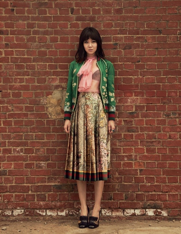 Gambar Foto Gong Hyo Jin di Majalah Elle Edisi April 2016