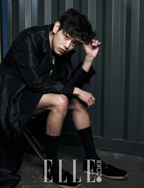 Gambar Foto Eric Nam di Majalah Elle Edisi April 2016