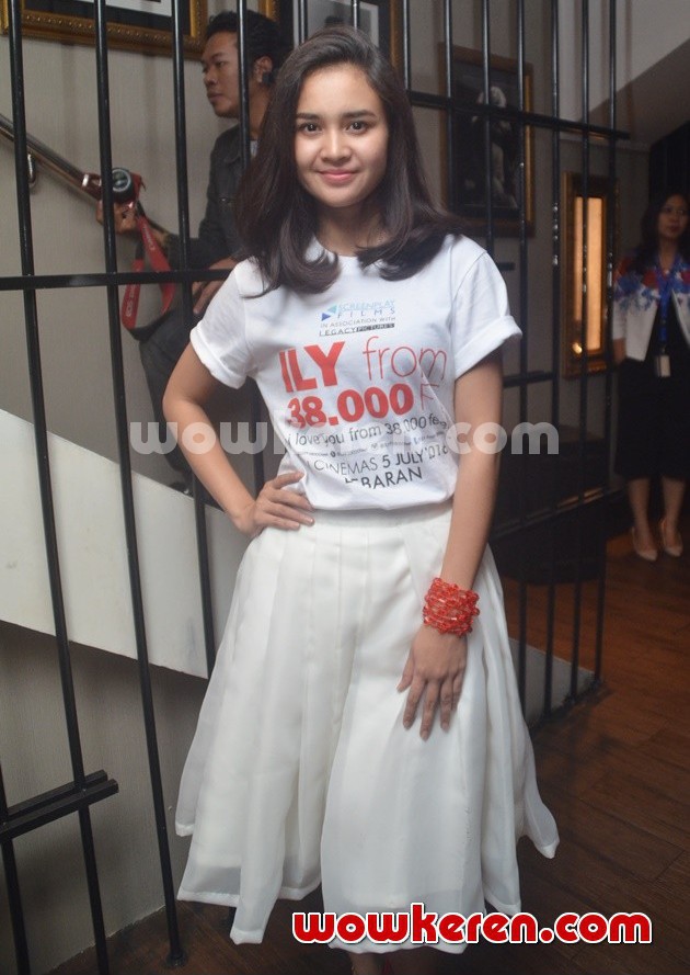 Gambar Foto Michelle Zudith di Launching Soundtrack Film 'I Love You from 38000 Ft'