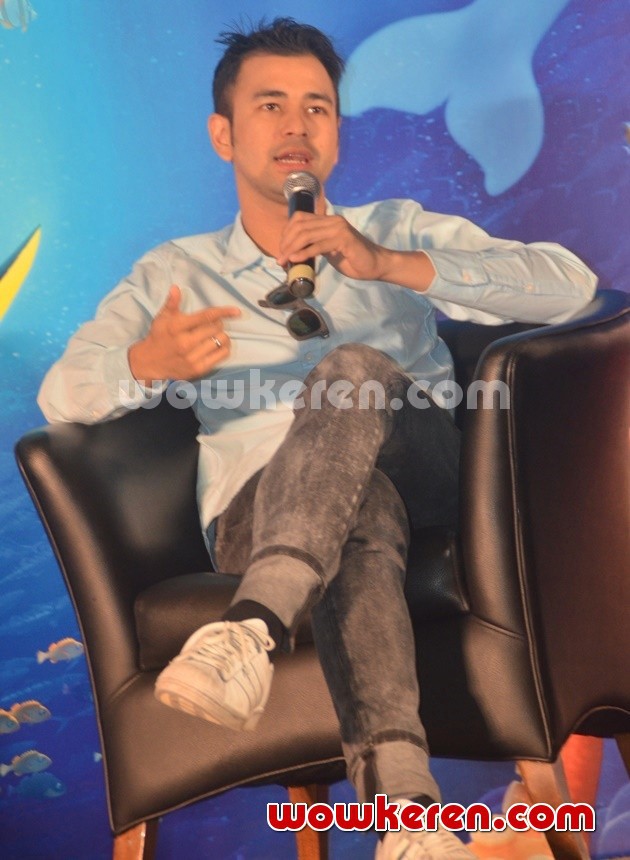 Gambar Foto Raffi Ahmad di Jumpa Pers Film 'Finding Dory' Versi Indonesia