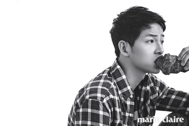 Gambar Foto Song Joong Ki di Majalah Marie Claire Edisi Juni 2016