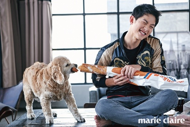 Gambar Foto Song Joong Ki di Majalah Marie Claire Edisi Juni 2016