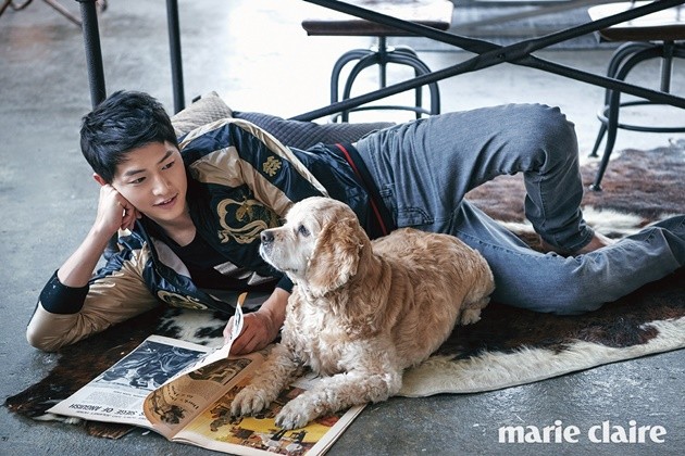 Gambar Foto Song Joong Ki di Majalah Marie Claire Edisi Juni 2016