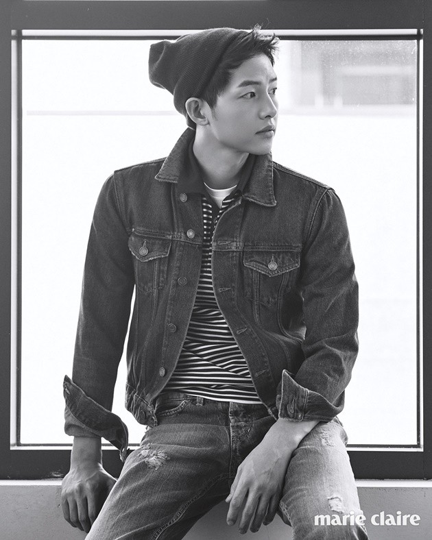 Gambar Foto Song Joong Ki di Majalah Marie Claire Edisi Juni 2016