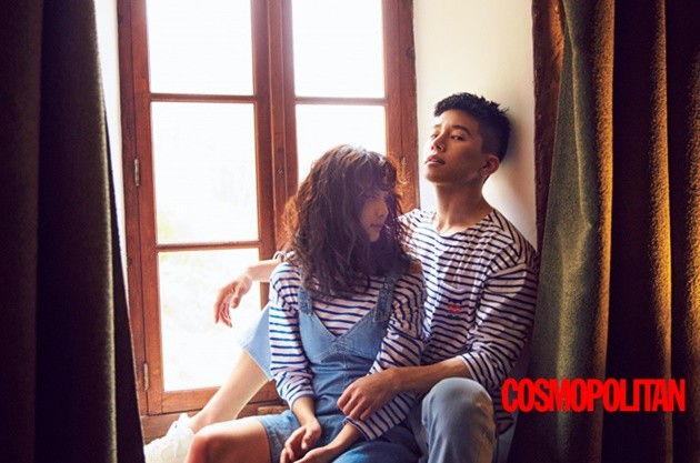Gambar Foto Yoon Seung Ah dan Kim Moo Yeol di Majalah Cosmopolitan Edisi Mei 2016
