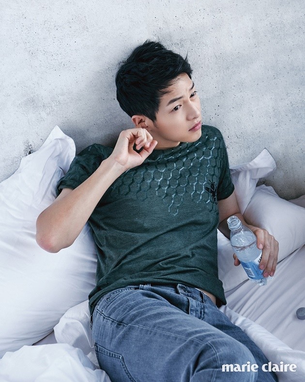 Gambar Foto Song Joong Ki di Majalah Marie Claire Edisi Juni 2016