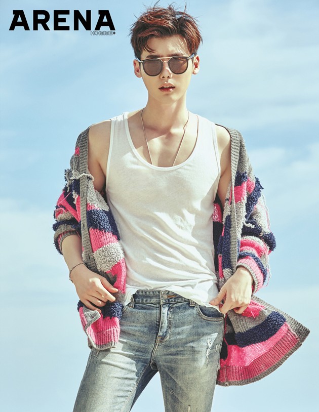 Gambar Foto Lee Jong Suk di Majalah Arena Homme Plus Edisi Juli 2016
