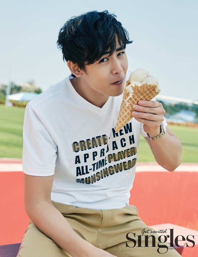 Gambar Foto Nichkhun 2PM di Majalah Singles Edisi April 2016