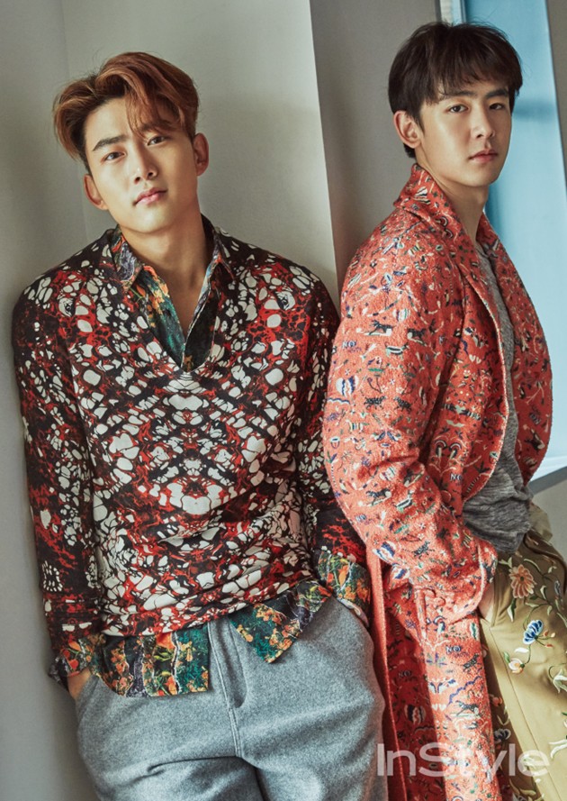 Gambar Foto Taecyeon dan Nichkhun 2PM di Majalah InStyle Edisi Februari 2016